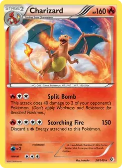 Charizard 20/149 Boundaries Crossed Pokémon card