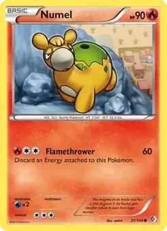 Numel 21/149 Boundaries Crossed Pokémon card