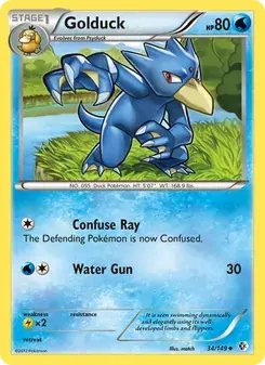 Golduck 34/149 Boundaries Crossed Pokémon card
