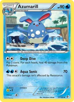 Azumarill 37/149 Boundaries Crossed Pokémon card