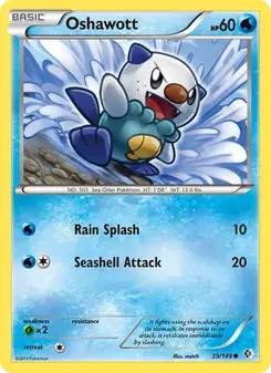 Oshawott 39/149 Boundaries Crossed Pokémon card