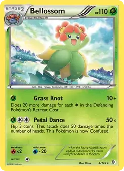 Bellossom 4/149 Boundaries Crossed Pokémon card
