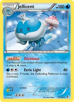 Jellicent 45/149 Boundaries Crossed Pokémon card