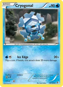 Cryogonal 46/149 Boundaries Crossed Pokémon card