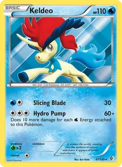 Keldeo 47/149 Boundaries Crossed Pokémon card