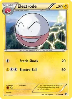 Electrode 52/149 Boundaries Crossed Pokémon card