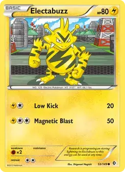 Electabuzz 53/149 Boundaries Crossed Pokémon card