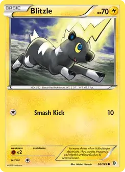 Blitzle 56/149 Boundaries Crossed Pokémon card