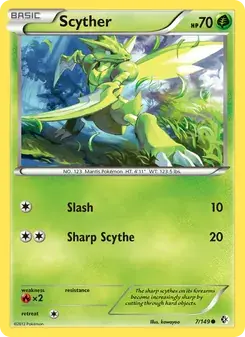 Scyther 7/149 Boundaries Crossed Pokémon card