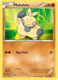 Makuhita 82/149 Boundaries Crossed Pokémon card