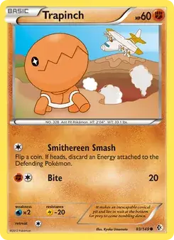 Trapinch 83/149 Boundaries Crossed Pokémon card