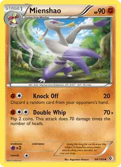 Mienshao 88/149 Boundaries Crossed Pokémon card