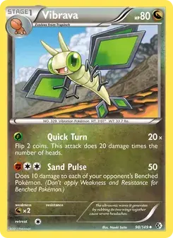 Vibrava 98/149 Boundaries Crossed Pokémon card