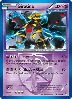 Giratina 62/135 Plasma Storm Pokémon card