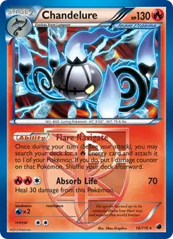 Chandelure 16/116 Plasma Freeze Pokémon card