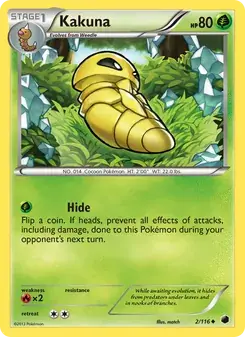 Kakuna 2/116 Plasma Freeze Pokémon card