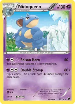 Nidoqueen 42/116 Plasma Freeze Pokémon card