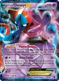 Deoxys-EX 53/116 Plasma Freeze Pokémon card
