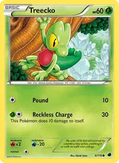 Treecko 6/116 Plasma Freeze Pokémon card