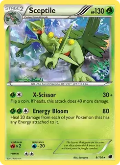 Sceptile 8/116 Plasma Freeze Pokémon card