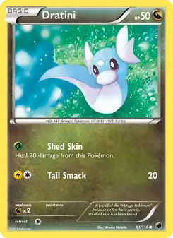 Dratini 81/116 Plasma Freeze Pokémon card