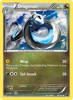 Dragonair 82/116 Plasma Freeze Pokémon card