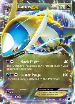 Latios-EX 86/116 Plasma Freeze Pokémon card
