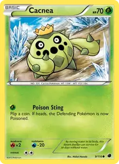 Cacnea 9/116 Plasma Freeze Pokémon card