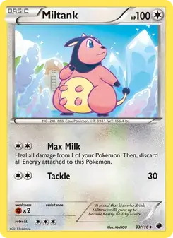 Miltank 93/116 Plasma Freeze Pokémon card