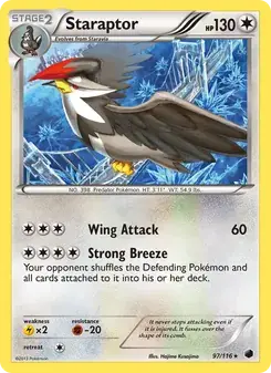 Staraptor 97/116 Plasma Freeze Pokémon card