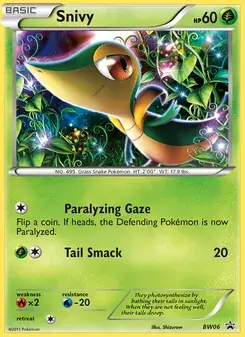 Snivy BW06 BW Black Star Promos Pokémon card