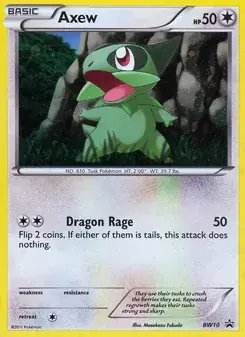 Axew BW10 BW Black Star Promos Pokémon card