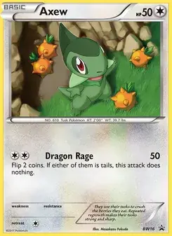 Axew BW16 BW Black Star Promos Pokémon card