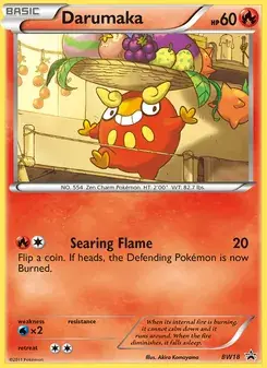Darumaka BW18 BW Black Star Promos Pokémon card