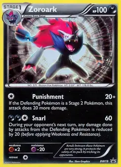 Zoroark BW19 BW Black Star Promos Pokémon card