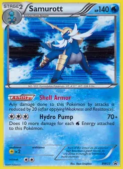Samurott BW22 BW Black Star Promos Pokémon card