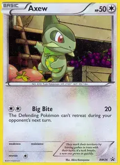 Axew BW26 BW Black Star Promos Pokémon card