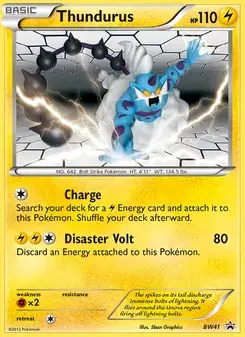 Thundurus BW41 BW Black Star Promos Pokémon card