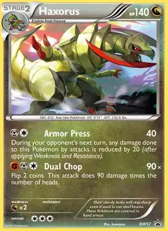 Haxorus BW57 BW Black Star Promos Pokémon card