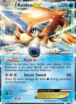Keldeo-EX BW61 BW Black Star Promos Pokémon card