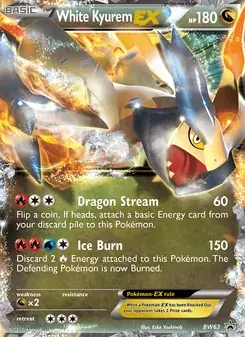 White Kyurem-EX BW63 BW Black Star Promos Pokémon card