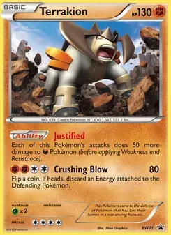 Terrakion BW71 BW Black Star Promos Pokémon card