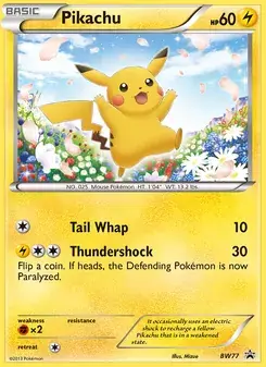 Pikachu BW77 BW Black Star Promos Pokémon card