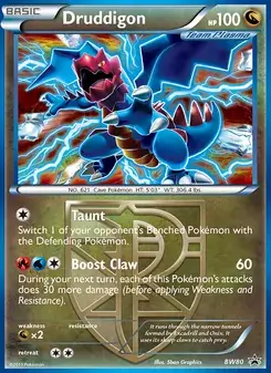 Druddigon BW80 BW Black Star Promos Pokémon card