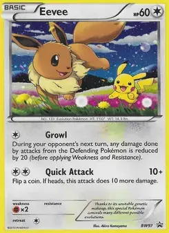 Eevee BW97 BW Black Star Promos Pokémon card