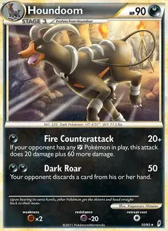 Houndoom 10/95 Call of Legends Pokémon card