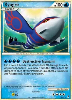 Kyogre 12/95 Call of Legends Pokémon card