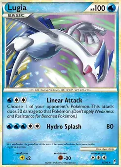 Carta Pokémon Lugia 15/95 de Call of Legends