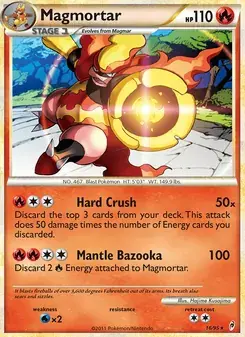 Magmortar 16/95 Call of Legends Pokémon card