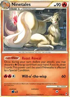 Ninetales 17/95 Call of Legends Pokémon card